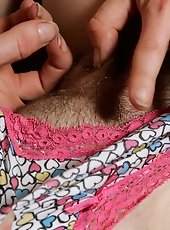 Lesbians licking hairy pussies